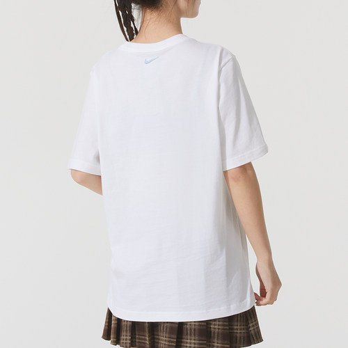 NIKE耐克女装短袖白T恤26夏季透气圆领户外上衣运动服IF0607-100 - 图1