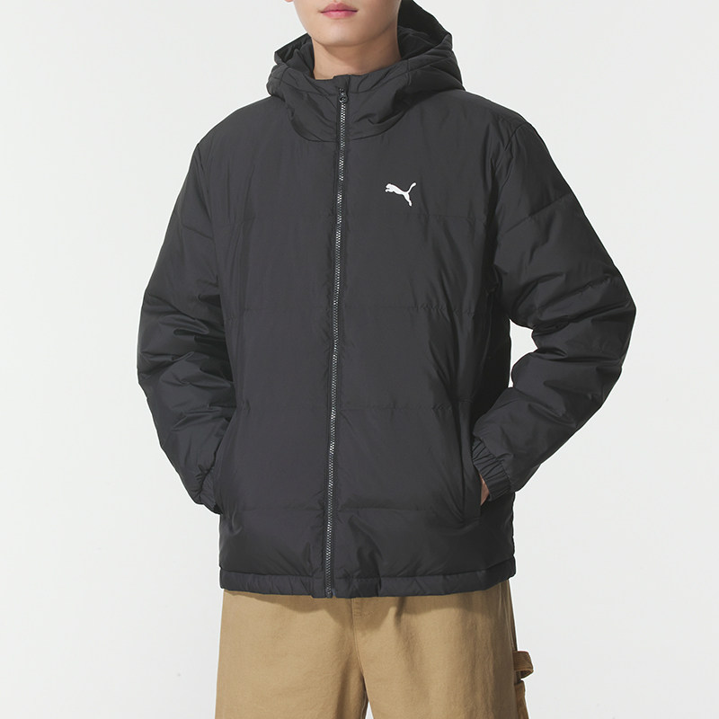 PUMA彪马短款羽绒服男装25冬季情侣运动服保暖防风连帽外套692811,淘宝优惠券,粉丝福利购,淘宝优惠卷