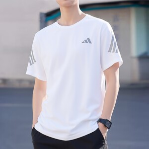 adidas阿迪达斯短袖T恤短裤男子跑步运动套装26夏季健身服两件套