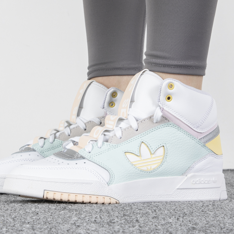 adidas阿迪达斯三叶草女鞋高帮板鞋DROP STEP XL复古休闲鞋GW1759