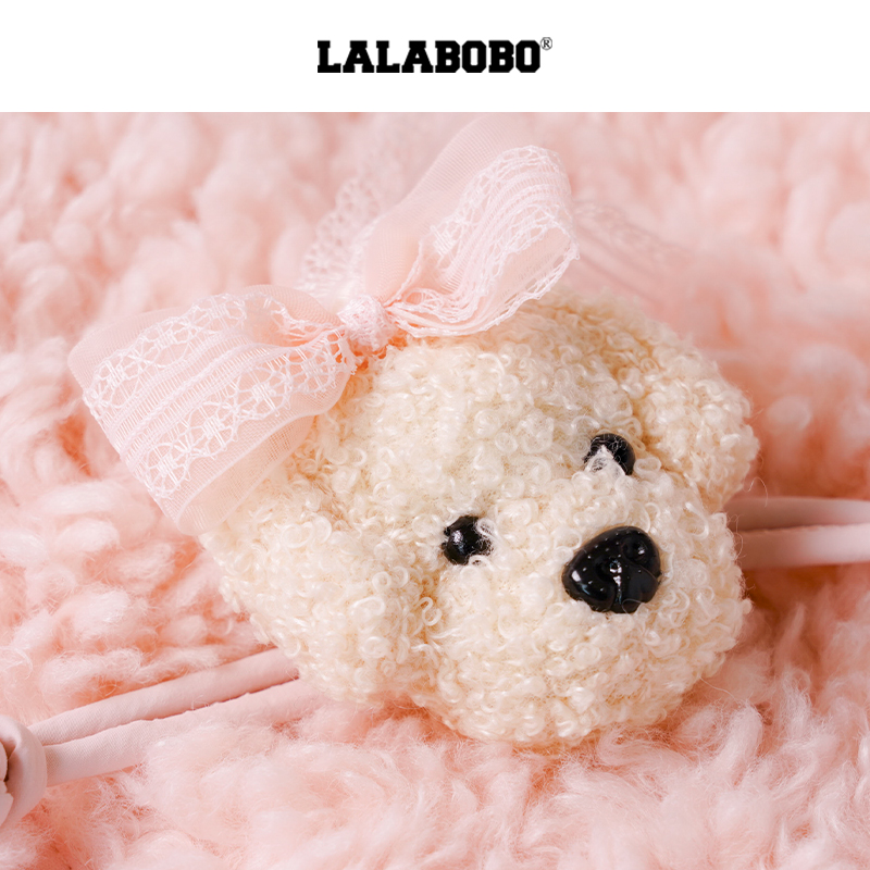 【玩偶盘扣】LALABOBO毛绒外套25年冬新原创盘扣巨好看印花外套 - 图2