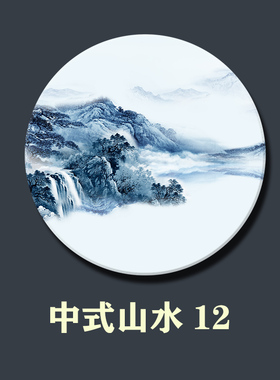 屏风隔断玄关背景墙大理石装饰画