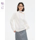 Lazy off-shoulder ເຮືອຄໍເສື້ອ sweatshirt ວ່າງສະບາຍ