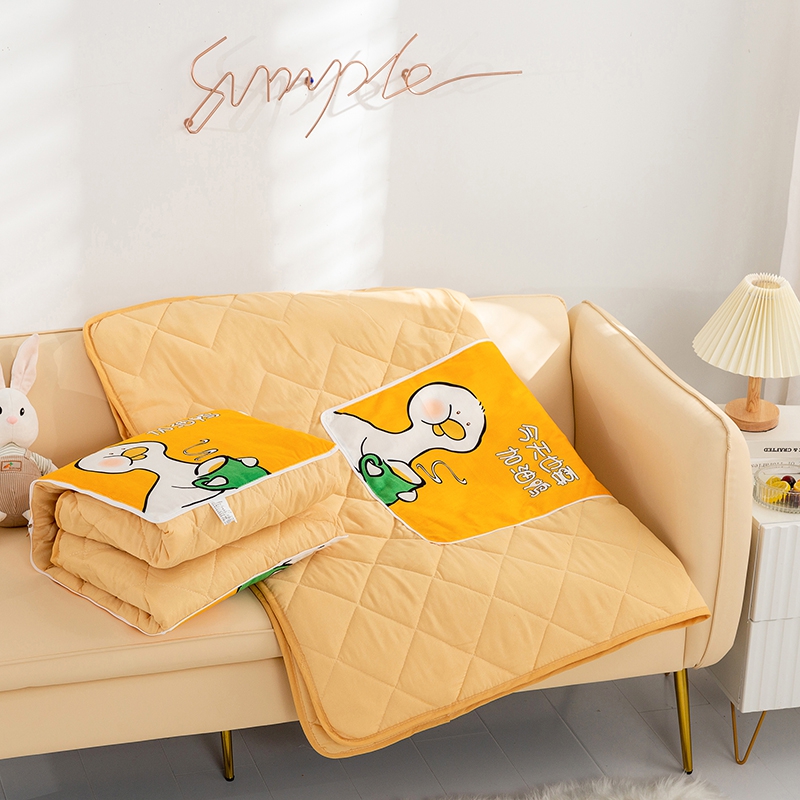 抱枕被子两用加厚午睡空调毯子枕头被二合一办公室靠枕Z汽车载靠 - 图0