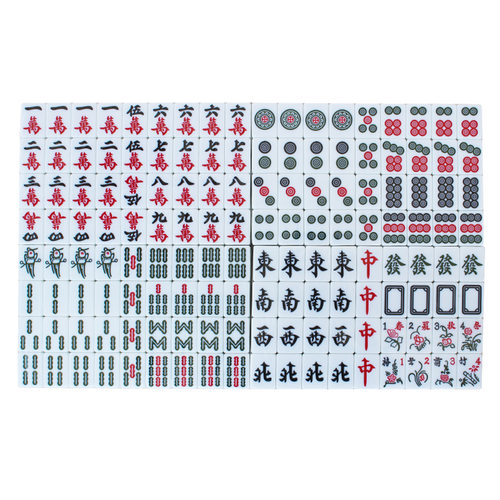 包邮家用麻将牌手搓一级品 大号四川麻将46 42mm 40#中号送礼品 - 图3
