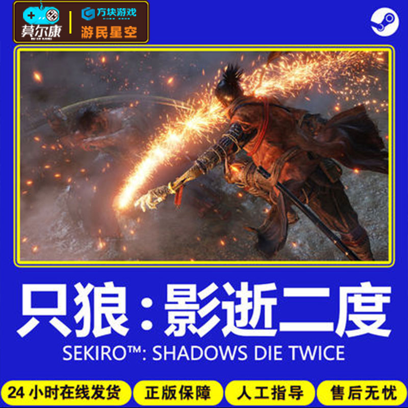 steam只狼激活码CDKey只狼影逝二度 Sekiro: Shadows Die Twice steam PC中文正版游戏年度版全球版秒发-图0