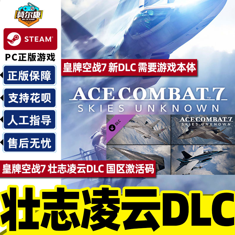 steam皇牌空战7未知领域 key激活码 壮志凌云 PC正版游戏 未知空域 ACE COMBAT 7: SKIES UNKNOWN 国区游戏 - 图3