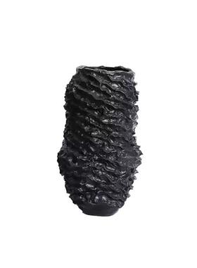 中古现代轻奢售楼处样板间客厅桌面仿真花烛台摆件软装展厅装饰品