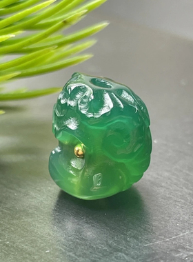 非洲翠玛瑙正阳绿大鹏鸟尺寸10mm左右配顶珠腰珠配珠背云都可