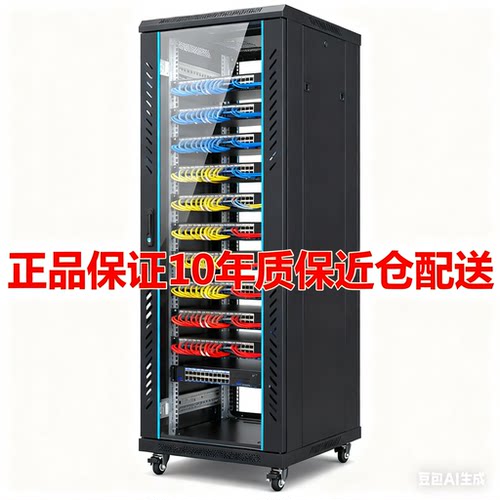 图腾机柜G26622 正品22U机柜 TOTEN监控机柜服务器机柜音响电脑交换机机柜 1米2网络机柜含13增 量大价优 - 图1