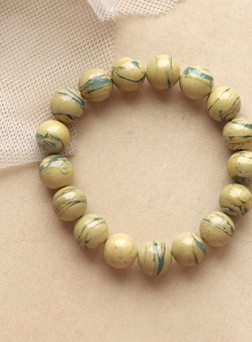 沉淀的蜜意-更好的云母质玉手串