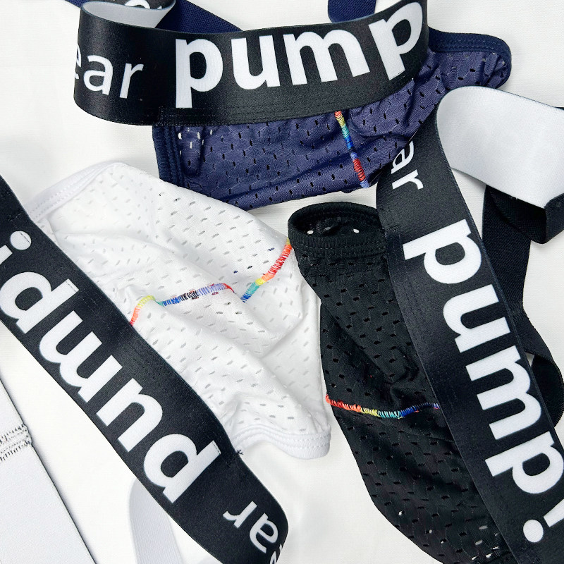 包邮男士丁字内裤低腰性感运动裤头网孔紧身青年双丁透气白色裤衩,淘宝优惠券,粉丝福利购,淘宝优惠卷