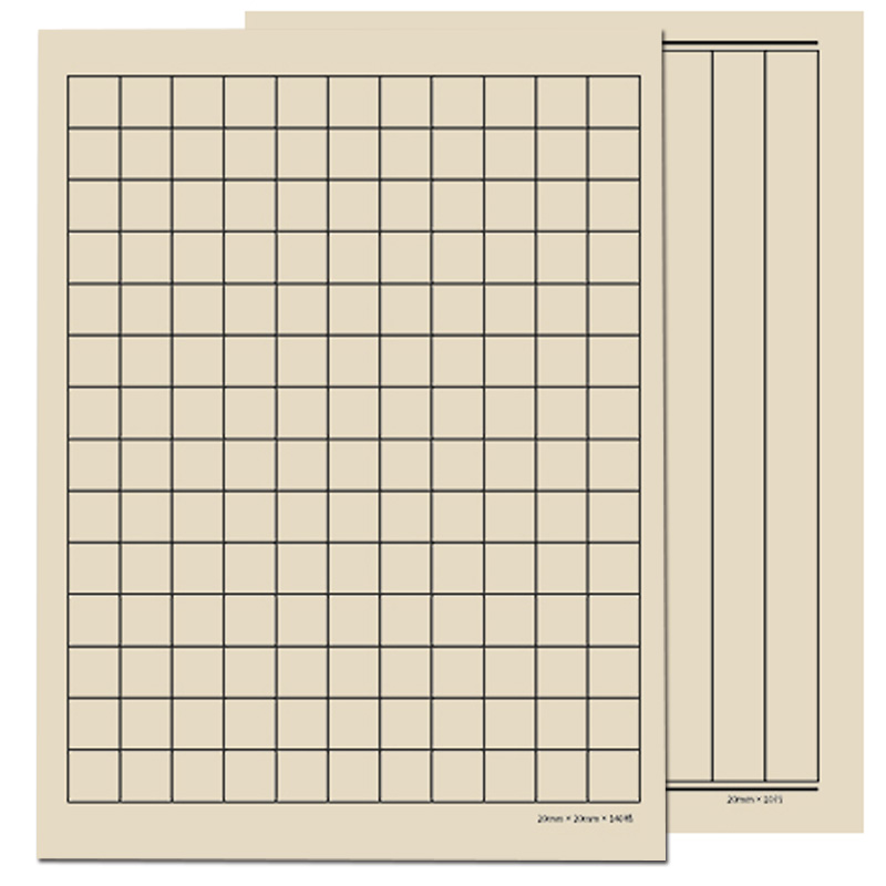 毛边纸书法专用学生用竹浆小楷日课纸仿古半生半熟方格竖格信签纸 - 图3