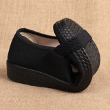 老北京布鞋 Нескользящие рабочие туфли, свободный крой, для среднего возраста, мягкая подошва