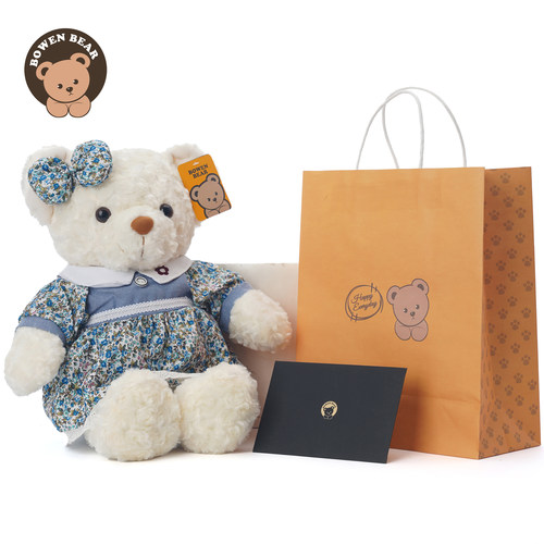 柏文熊毛绒玩具泰迪熊公仔小熊玩偶裙装抱抱熊布娃娃睡觉抱枕礼物 - 图2