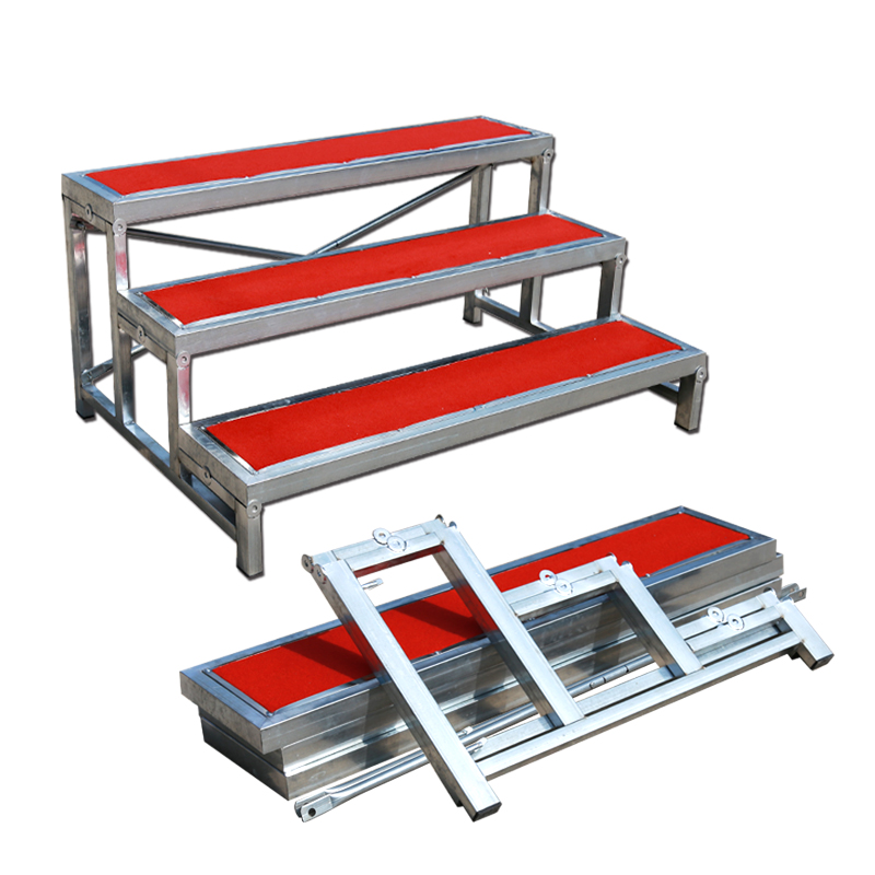 合唱台阶舞台桁架折叠梯学校幼儿园合影台家用梯子步梯上货梯定制-图3
