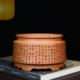 Special offer high-quality wood-burning purple sand flower pots small succulent calamus gold marble bonsai pot boxwood desktop green plant ceramic pot
