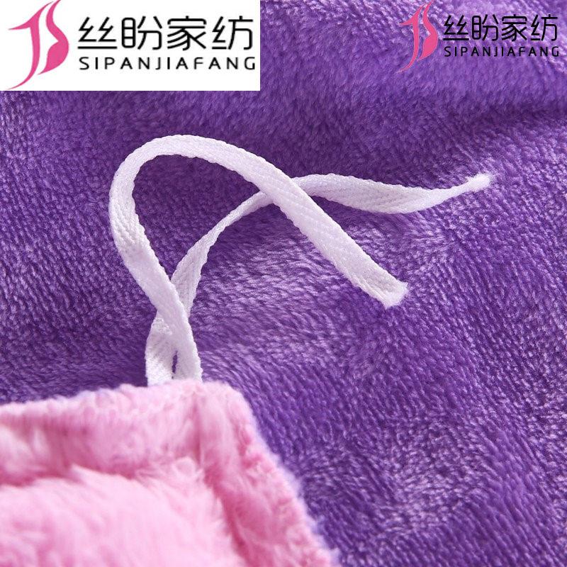 柔软法莱磨毛加绒绒绒纯棉被套毛毯 丝盼被套