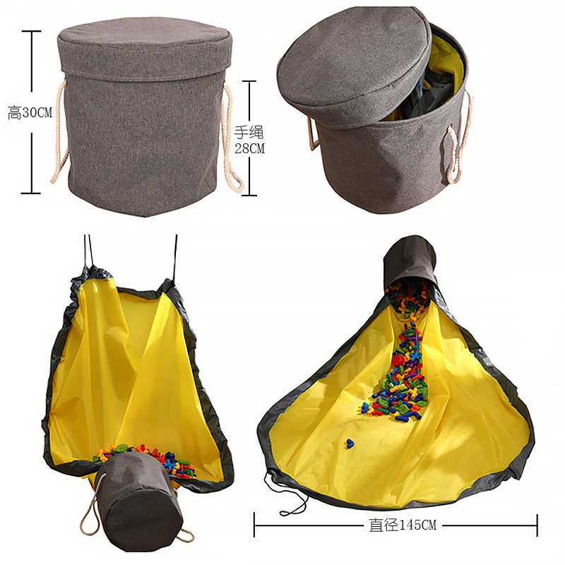 儿童玩具收纳桶快速整理袋大容量露营用品帐篷装备袋包户外折叠箱