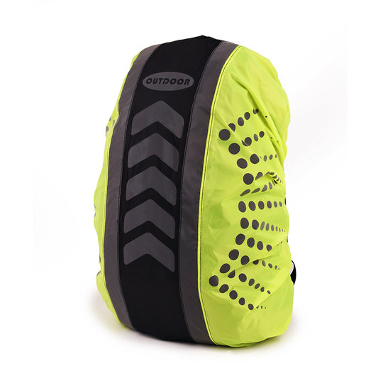 Photography student pulling rod bag raining mountaineering backpack