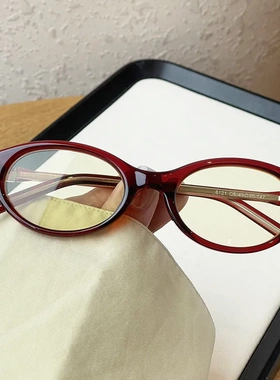 2025新款TR板材腿复古猫眼墨镜女高级感防紫外线显脸小窄框太阳镜