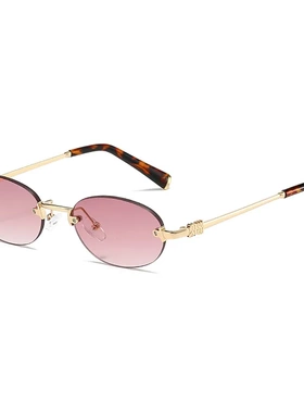 新款字母腿小脸椭圆形超轻墨镜