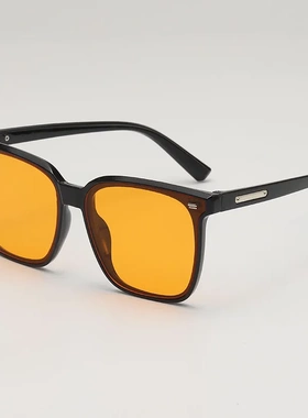 新款复古米钉时尚方框墨镜高级感街拍凹造型网红同款防晒太阳镜