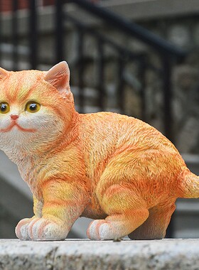 树脂DIY时尚玩宠家居装饰品狸猫