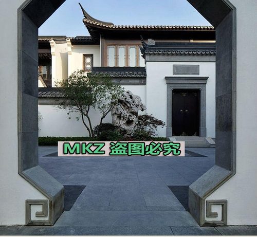 苏州中式园林古建筑别墅民宿建筑CAD施工图自建房苏式建筑设计图 - 图2