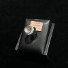 New Chinese style S925 silver inlaid unique design natural Russian ice glass jade jade light egg ring