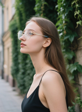 LONGCHAMP珑骧复古圆框太阳镜女金属细框遮阳墨镜简约LO2174LB