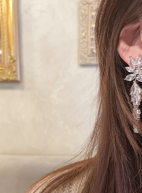 Fridayjewelry锆石气质百搭耳环