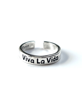 La liberté自由 Viva La Vida人生万岁 开口可调节 男女戒指指环