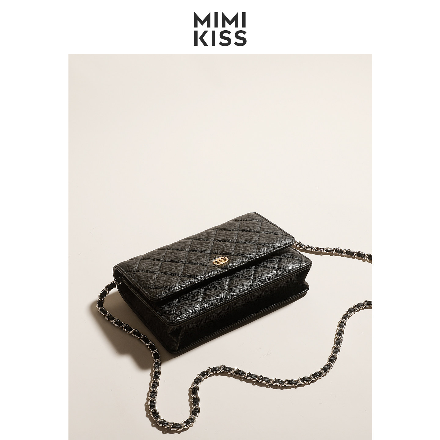 mimikiss新款小香风菱格链条包百搭单肩斜挎包女手提包,淘宝优惠券,粉丝福利购,淘宝优惠卷