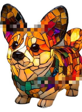 腊肠犬灯家居装饰卧室台灯桌面摆件跨境新款Dachshund Lamp