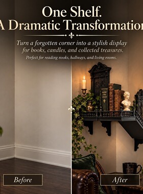 跨境新品Gothic Staircase Display Shelf楼梯展示架3D打印工艺品