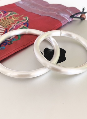 小众光面ins男女款情侣纯银手镯