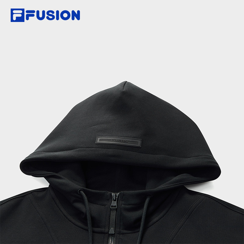 FILA FUSION斐乐潮牌女子连帽外套2025冬季新款休闲宽松针织上衣,淘宝优惠券,粉丝福利购,淘宝优惠卷