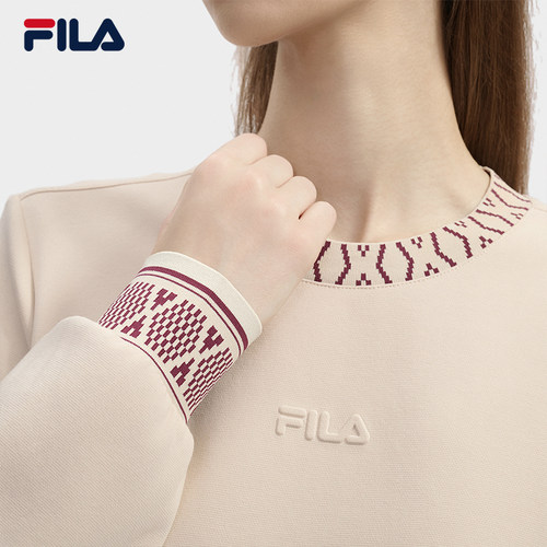 FILA 斐乐官方女子套头卫衣2024冬新款时尚休闲舒适针织长袖上衣 - 图2