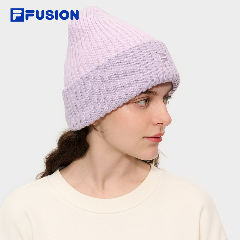 FILA FUSION斐乐帽子情侣款针织帽2025冬新款保暖毛线帽冬帽女帽,淘宝优惠券,粉丝福利购,淘宝优惠卷