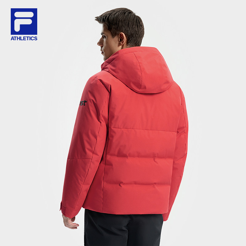 FILA 斐乐官方男士羽绒服2025冬季新款滑雪运动4810雪峰鹅绒外套
