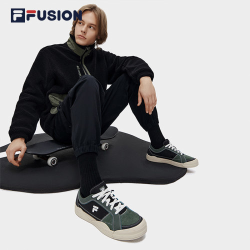 FILA FUSION斐乐潮牌ATV男鞋滑板鞋2023春新款轻便舒适休闲运动鞋-图1