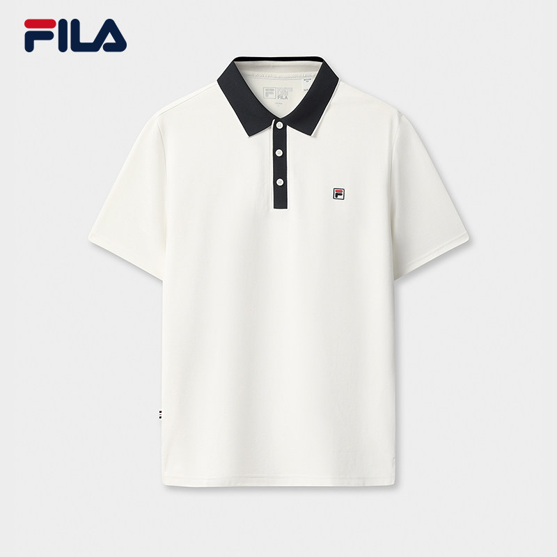 FILA 斐乐官方男子针织短袖POLO衫2025冬季新款时尚休闲基础上衣,淘宝优惠券,粉丝福利购,淘宝优惠卷