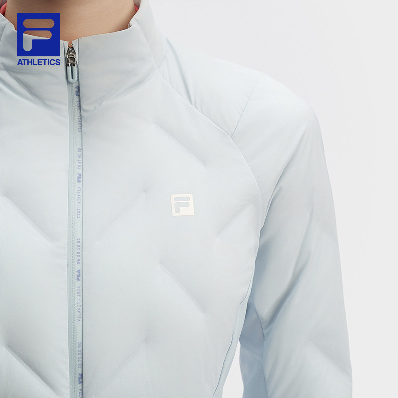 FILA 斐乐官方女士羽绒服2024冬季冬季新款健身运动拼接修身上衣,淘宝优惠券,粉丝福利购,淘宝优惠卷