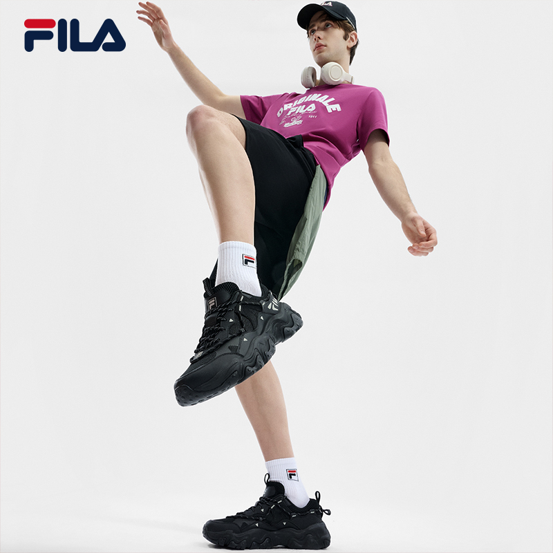 FILA 斐乐官方男鞋FLUID 5复古运动鞋2024夏季新款猫爪鞋5休闲鞋 - 图2