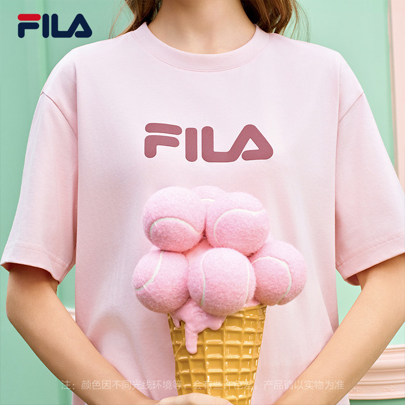 FILA 斐乐官方男子针织短袖衫2026春新款时尚休闲简约凉感纯棉T恤,淘宝优惠券,粉丝福利购,淘宝优惠卷