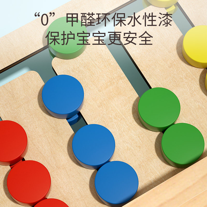 四色走位板双面儿童大脑类到游戏棋 丹妮玩具儿童桌面游戏类