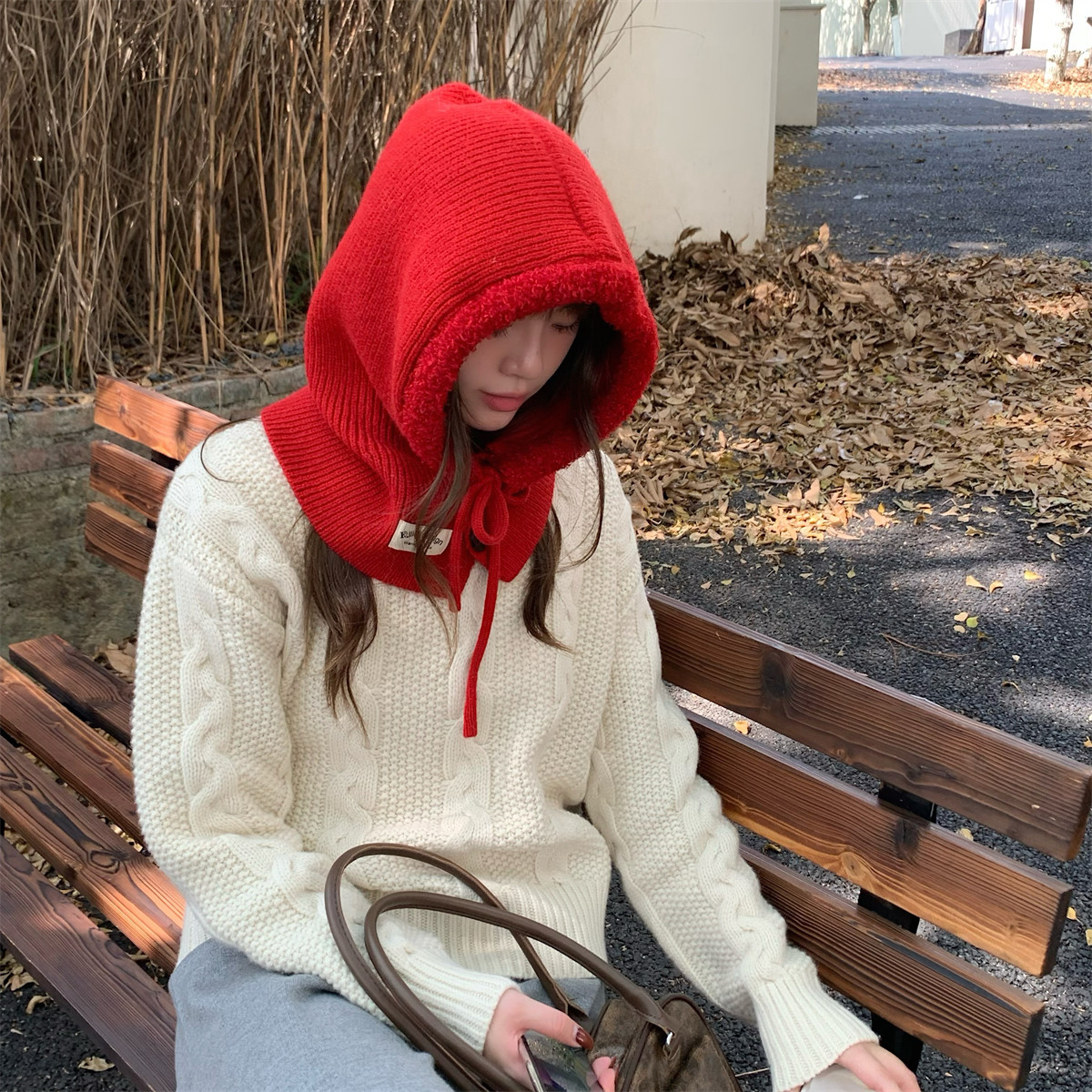 小雪人韩国巴拉克拉法帽冬季保暖帽子围脖一体毛绒护耳针织帽子女,淘宝优惠券,粉丝福利购,淘宝优惠卷