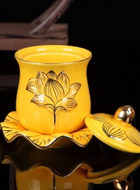 佛前圣水杯仙家香炉花瓶陶瓷果盘