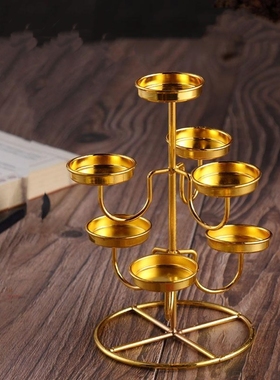 七星灯阵佛堂佛前供灯酥油灯灯架